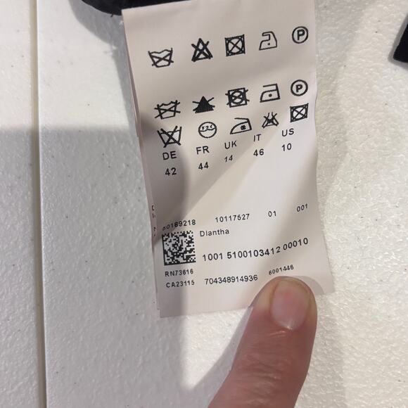 Boss Hugo Boss Black Diantha, Sleeveless, Cowl Neck Dress- 10 - Picture 4 of 12